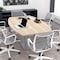Skutchi Designs 45 in W, 71.5 in L, 29 in H, White HAR-BOT-46X72-DOU-ELEC-WHITECYPRESS - alternate 5